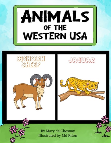 Animals of the Western USA Coloring Book
