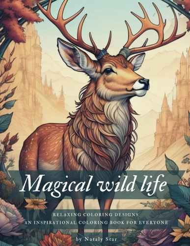 Magical Wild Life. Coloring Book for Adults and Teens Relaxing Coloring Designs for All Ages.