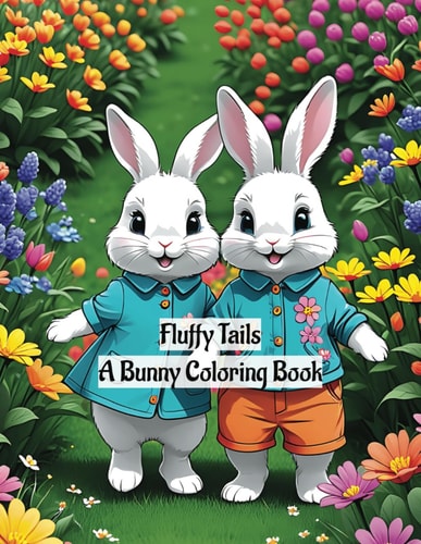Fluffy Tails A Bunny Coloring Book