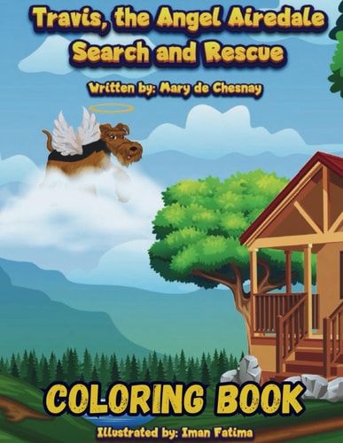 Travis, the Angel Airedale Coloring Book