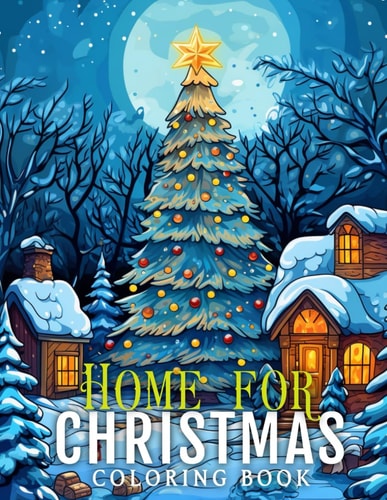 Home For Christmas Coloring Book