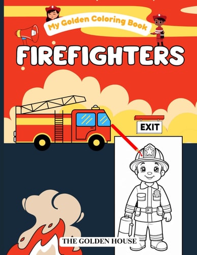 My Golden Coloring Book Firefighters