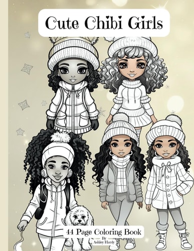 Cute Chibi Girls Coloring Book