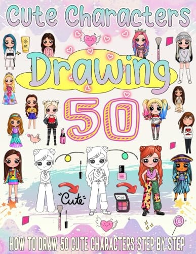 How to Draw Cute Characters Super Cute Drawings to Learn how to Draw Kawaii Art Step by Step