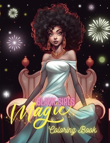 Magic Black Girls Coloring Pages For Teens And Adult