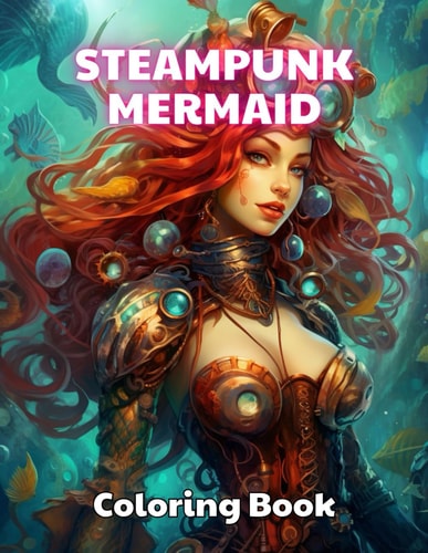 Steampunk Mermaid Coloring Book 100+ Unique and Beautiful Designs for All Fans