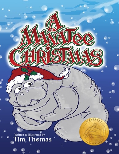 A Manatee Christmas Buddy Manatee Asks Santa Claus for a Special Gift for Christmas