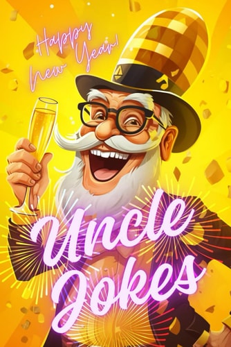Uncle Jokes Happy New Year Gift Ideas from Niece Nephew, Holiday, Christmas, Funny Uncle, Riddles for Family, Kids and Adults