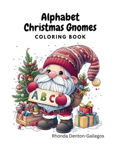 ALPHABET CHRISTMAS GNOMES Coloring Book