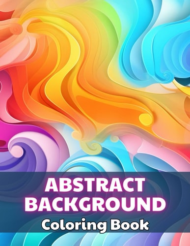 Abstract Background Coloring Book for Adults Stress Relief And Relaxation Coloring Pages