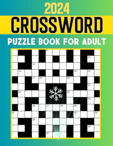 2024 Crossword Puzzle Book For Adult Crossword Puzzles For Adult Boy, And Seniors With Solutions, Easy To Medium Crossword Puzzle Books
