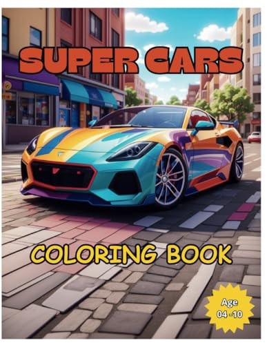 Super Cars Coloring Book