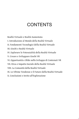 Realtà Virtuale Un'introduzione per i principianti