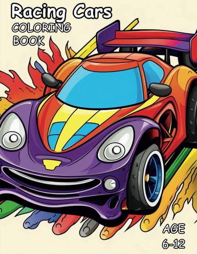 Racing Cars Coloring Book Awesome Coloring in Book of Racing Cars for Kids
