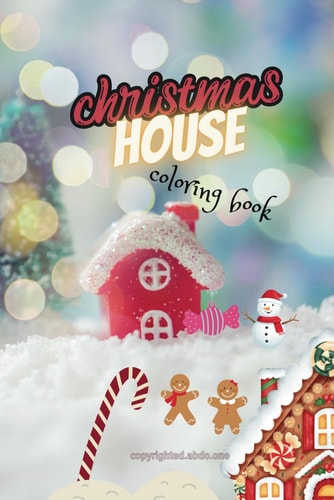 Christmas House Gingerbread House Coloring