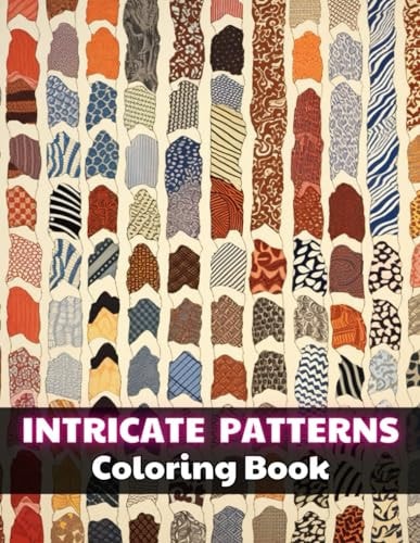 Intricate Patterns Coloring Book Stress Relief And Relaxation Coloring Pages
