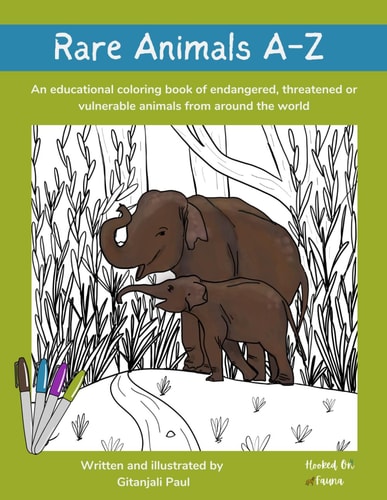 Rare Animals A-Z Coloring Book An Educational Coloring Book of Endangered, Threatened Or Vulnerable Animals from Around the World