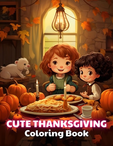 Cute Thanksgiving Coloring Book For Kids 100+ New and Exciting Designs