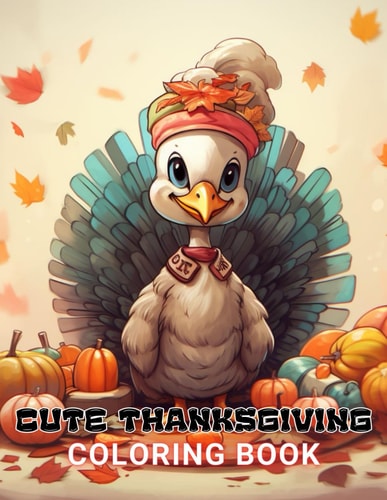 Cute Thanksgiving Coloring Book For Kids High Quality and Unique Colouring Pages