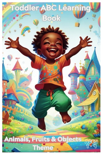 Children ABC Learning Book A Colorful Journey from A to Z: Discovering the World Through Fruits, Animals, and Everyday Wonders