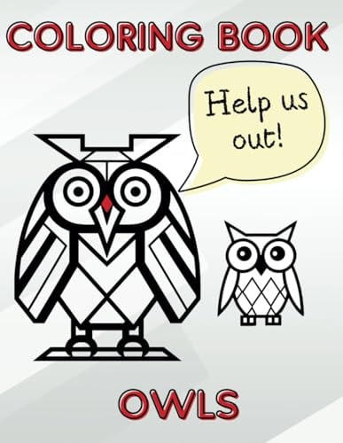 Coloring Book Owls