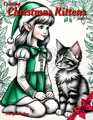 Coloring Christmas Kittens Volume Two