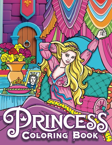 Princess Coloring Book Coloring Book for Girls, with Over 50 Enchanting Pages to Explore a Magical World of Princesses