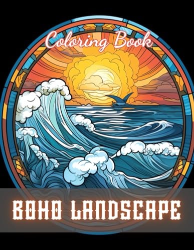 Boho Landscape Coloring Book for Adults 100+ New and Exciting Designs