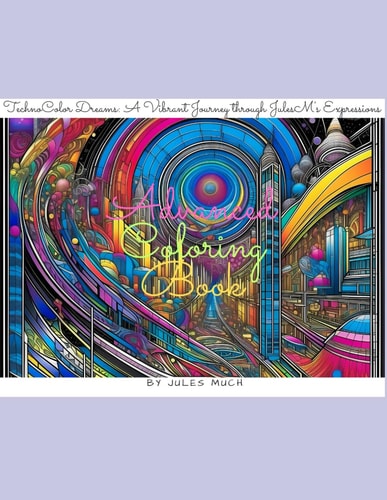 TechnoColor Dreams A Vibrant Journey Through JulesM's Expressions: An Immersive Coloring Book Featuring Cyborgs, Sportscars, Cityscapes, Portraits, and More!