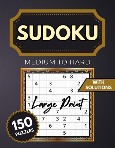 Sudoku Puzzles for Seniors Medium-Hard Puzzle Book