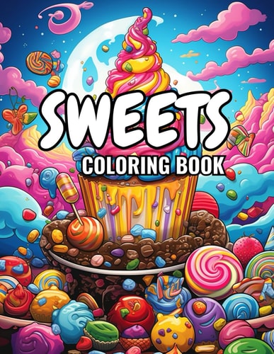 Sweets Coloring Book Fun Sweets Coloring Book for People of All Ages to Enjoy