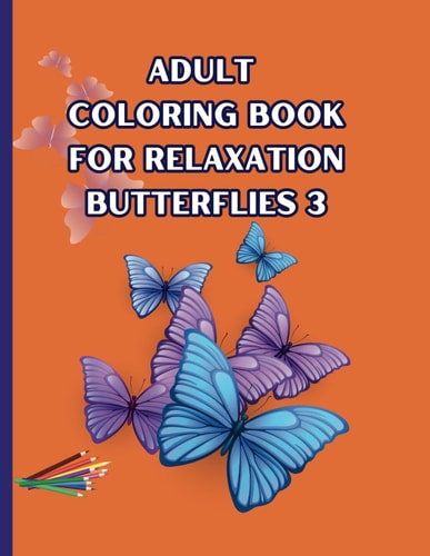 Adult Coloring Book Butterflies 3