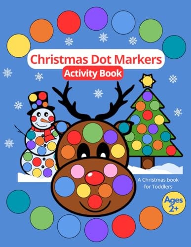 Christmas Dot Markers Activity Book for Toddlers Ages 2+