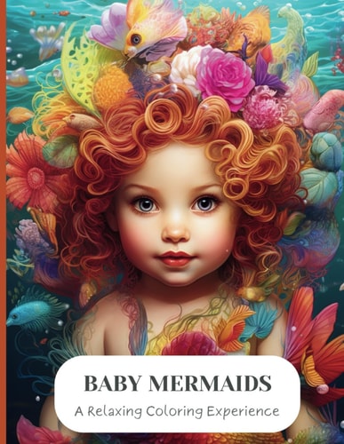 Baby Mermaids A Relaxing Grayscale Coloring Experience