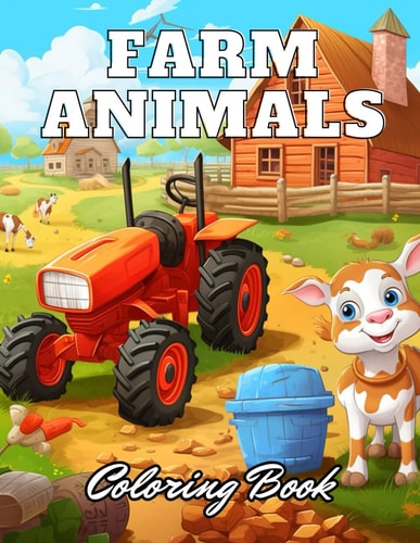 Farm Animals Coloring Book for Kids High Quality and Unique Coloring Pages