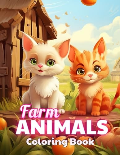 Farm Animals Coloring Book for Kids High Quality +100 Beautiful Designs for All Ages