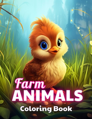 Farm Animals Coloring Book for Kids 100+ New and Exciting Designs for All Fans