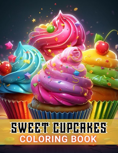 Sweet Cupcakes Coloring Book New and Exciting Designs Suitable for All Ages