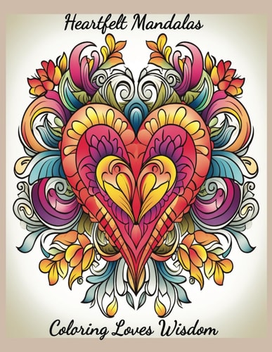 Heartfelt Mandalas Coloring Book Coloring Loves Wisdom