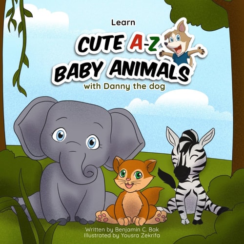 Easy Learning A-Z Alphabets & Cute Baby Animal with Danny the Dog A to Z Simple & Rhyming ABC Book for Toddlers, Preschool & Kindergarten Kids