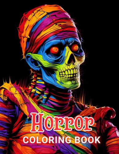 Horror Coloring Book for Adult High Quality +100 Beautiful Designs for All Ages