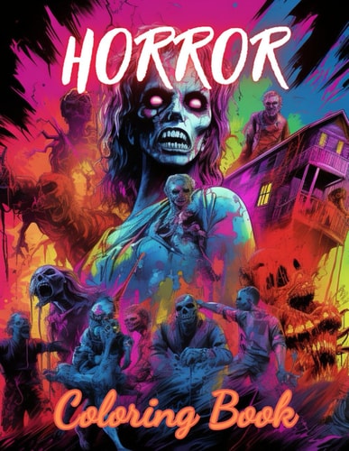 Horror Coloring Book for Adult New Edition And Unique High-quality Illustrations Coloring Pages
