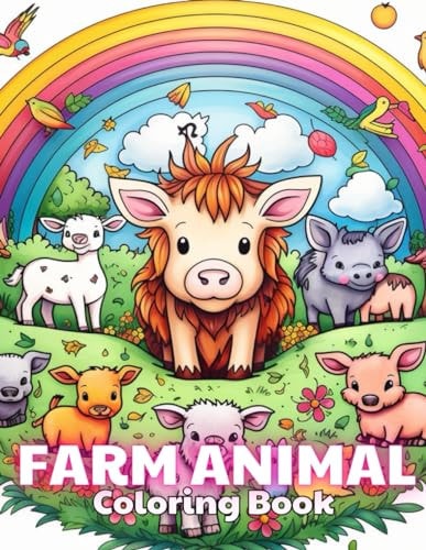 Farm Animal Mandala Coloring Book Stress Relief And Relaxation Coloring Pages