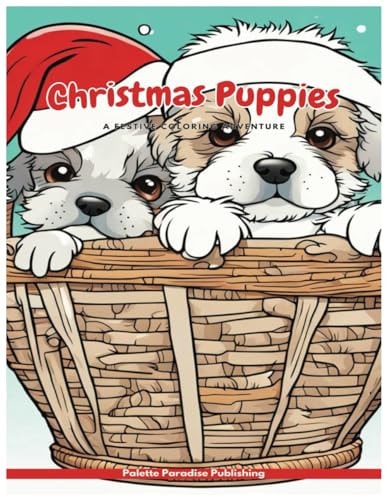 Christmas Puppies A Festive Coloring Adventure