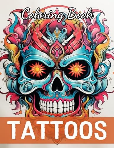 Tattoos Coloring Book for Adults High Quality +100 Beautiful Designs