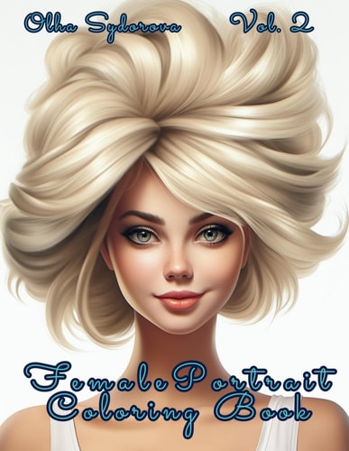 Female Portrait Coloring Book Vol. 2