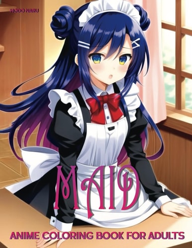 Maid Anime Coloring Book for Adults