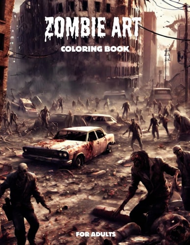 Zombie Dreams Unleashed, 50 Artistic Coloring Adventures for Ages 18 and Up