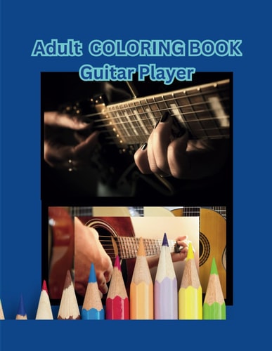 Adult Coloring Book Guitar Players