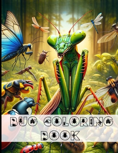 Bug Coloring Book 40 Insect and Bug Coloring Pictures For Kids and Adults.